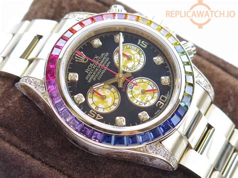 rolex rainbow daytona fake|knockoff daytona rolex for sale.